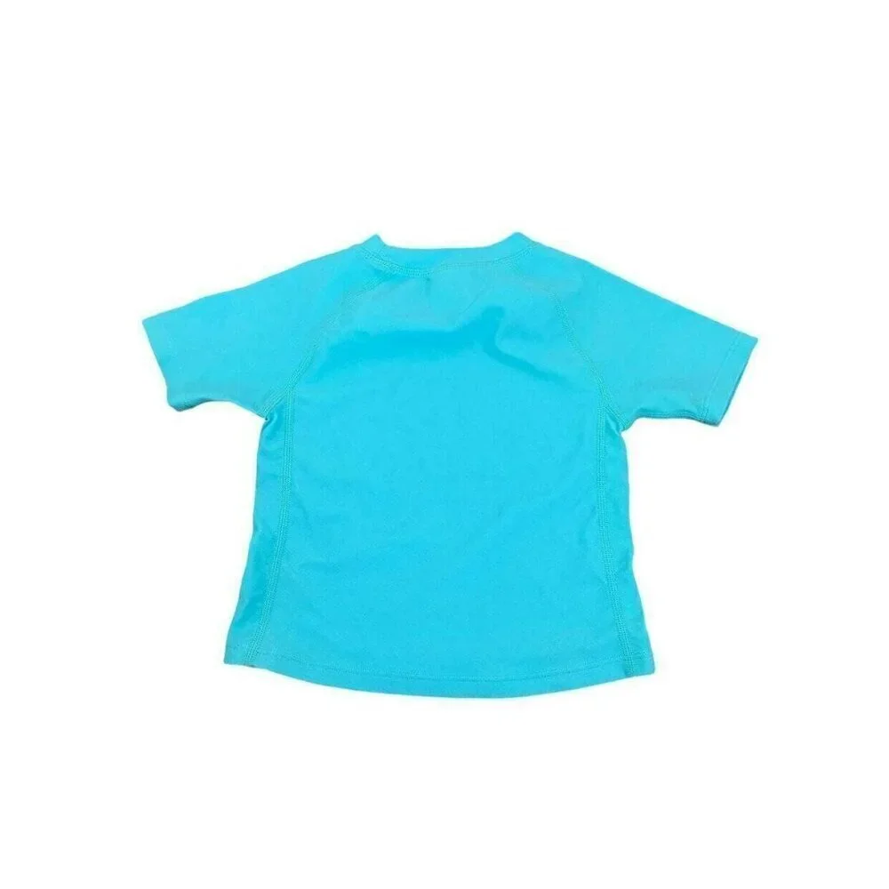 Aqua Blue Short Sleeve Rashguard